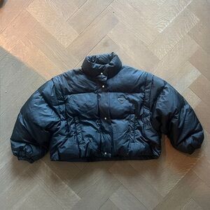 Branded Black Puffer Jacket